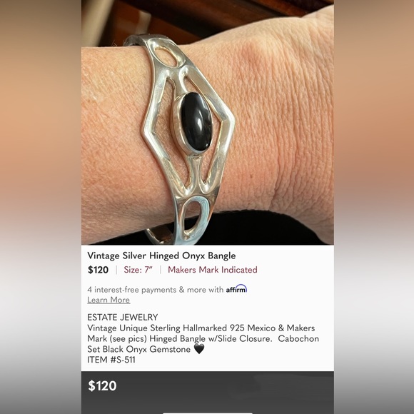 925 ESPO SIG Onyx Pendant & BA Suarti Sterling Round Foxtail Chain Necklace - Picture 7 of 8